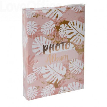 Album portafoto con tasche per 300 foto Exacompta Pastel Tropic - 22,5x32,5 cm Rosa