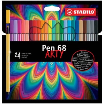 Pennarelli Stabilo Pen 68 arty - tratto 1 mm - colori assortiti (conf.24 pezzi)