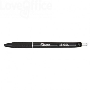 Penna gel a scatto Sharpie S-Gel - punta media 0,7 mm - Nero