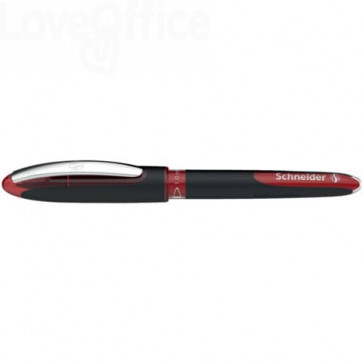 Penna roller Schneider One Sign Pen - punta 1 mm - tratto 0,8 mm - Rosso