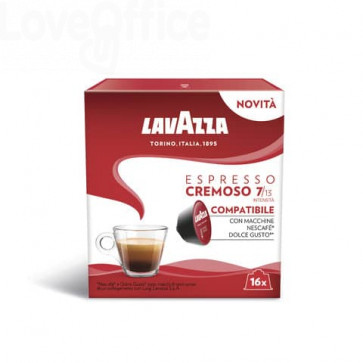 Caffè in cialde Astuccio 16 capsule 128 g compatibili Dolce Gusto Lavazza Espresso cremoso - 2320
