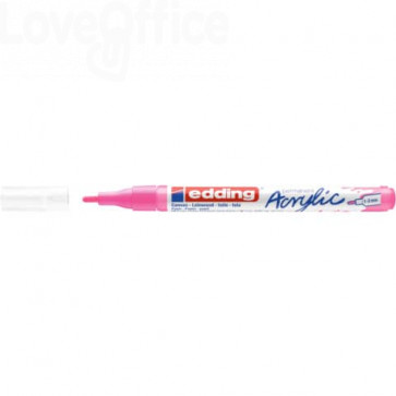 490 Pennarello acrilico Edding 5300 - punta tonda 1-2 mm Tratto fine - Rosa  fluo - 4-5300069 3.39 - Cancelleria e Penne - LoveOffice®