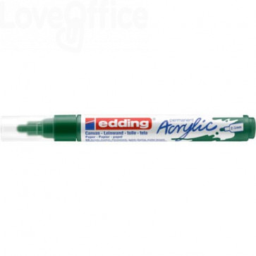 Pennarello acrilico Edding 5100 - punta tonda 2-3 mm Tratto medio - Verde muschio - 4-5100904
