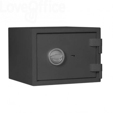 Cassaforte di sicurezza Format m - 34 litri - 30x40,5x38,5 cm - 24 kg - Grigio - serratura a chiave doppia mappa - m 1