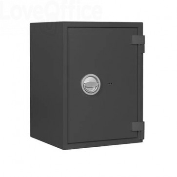 Cassaforte di sicurezza Format m - 63 litri - 55x40,5x38,5 cm - 34 kg - Grigio serratura a chiave doppia mappa - m 3