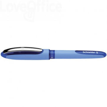 Penna roller con punta ad ago Schneider Hybrid 0,5 mm blu