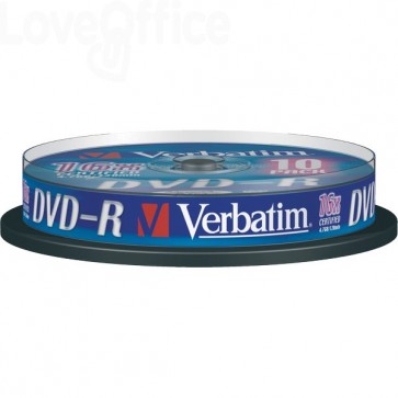 DVD Verbatim - DVD-R - 4,7 Gb - 16x - Spindle (conf.10)