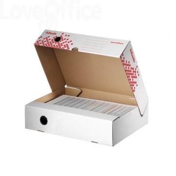 Scatole archivio Speedbox Esselte Dorso 8 in cartone - 8x25x35 cm (conf.20)