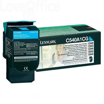 Originale Lexmark C540A1CG Toner return program Ciano