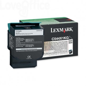 Originale Lexmark C544X1KG Toner return program Nero