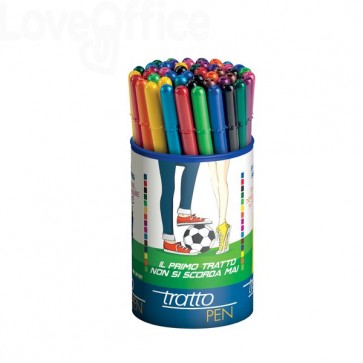 Confezione 6 penne Tratto Pen colorate: Penne di Fila