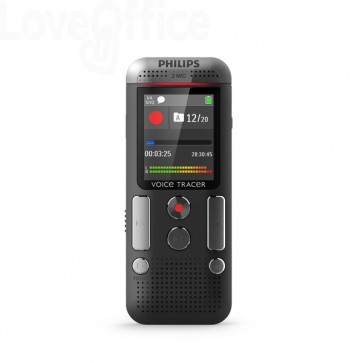 Registratore vocale digitale DVT2510 Philips - Grigio/nero - DVT2510