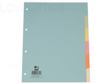 Divisori colorati Q-Connect Assortito A4 cartoncino manilla - 175 g/m² - KF01859 (6 fogli)