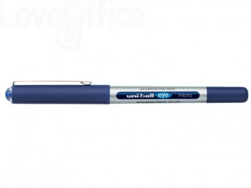 Penna gel con cappuccio Blu Uni-Ball Eye Micro - 0,5 mm