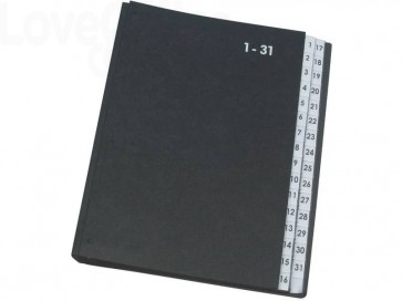 Libro monitore Q-Connect 270x340 mm Nero 1-31 KF04564
