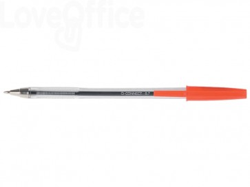 Penne a sfera Q-Connect - M - Rosso - 0,7 mm (conf.20)