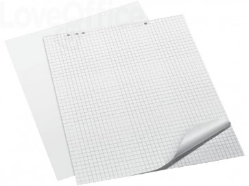 Basics - Carta per lavagna a fogli mobili, pagine bianche