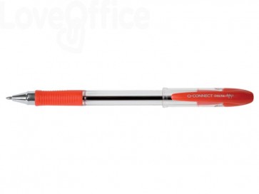 Penna a sfera Q-Connect Delta punta 0,7 mm - Rosso
