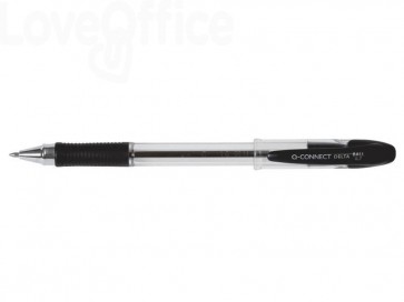 Penna a sfera Q-Connect Delta punta 0,7 mm Nero KF00375
