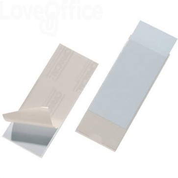 Portaetichette adesivi DURABLE POCKETFIX® 6,2x15,4 cm Trasparente - 807519 (conf.10)