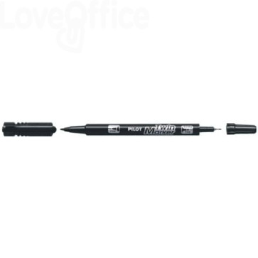 474 Pennarello indelebile Pilot TWIN Begreen doppia punta in fibra 0,8/2 mm  - nero 2.78 - Cancelleria e Penne - LoveOffice®