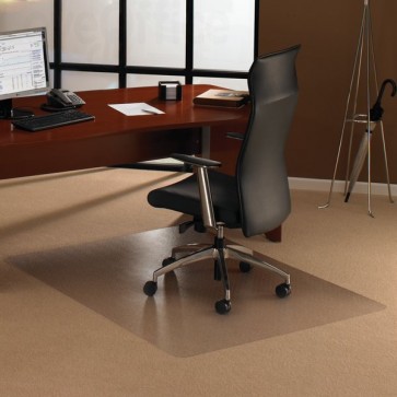 Tappeto Protettivo Trasparente in policarbonato Floortex - per tappeti,moquette - 120x134x0,23cm