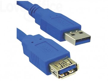 Cavo di prolunga Media Range USB 3.0 A/A 1,8m Blu MRCS151