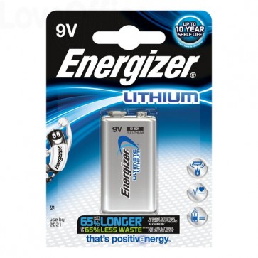 Pila Energizer Ultimate Lithium 9V - E301535000