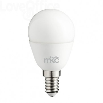 Lampadina LED Minisfera MKC E14 430 lumen Bianco - luce calda