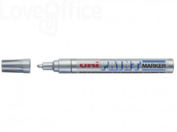 Pennarello indelebile PAINT Uni-Ball punta conica 2,8 mm Argento - M - PX20 ARG