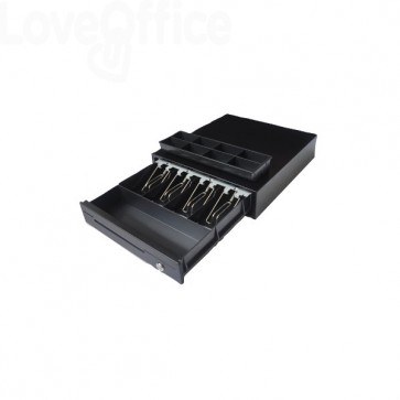 527 Cassetto porta soldi per registratore di cassa Holenbecky Nero -  33,6x36,8x8 cm 86.56 - Sicurezza - LoveOffice®