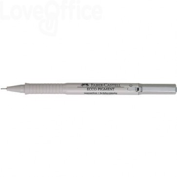 Penna punta in fibra Nera Faber-Castell Ecco Pigment 0,1 mm 166199
