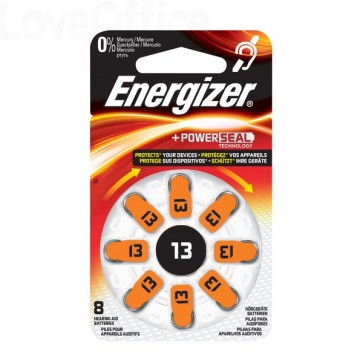 Pile acustiche Energizer - 13 - 1,4 V - E001082304 (conf.8)