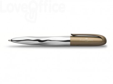 Penna a sfera Faber-Castell N'Ice Metallic XB - Tratto 1,2 mm - Verde oliva