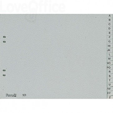 Divisori A-Z A4 orizzontale - Separex in Naturene Elba - 23x30,5 cm