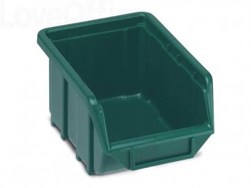 Sistema di contenitori sovrapponibili TERRY Eco Box 111 - un contenitore Verde - 1000434