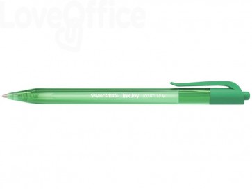 Penne a sfera a scatto Paper Mate Inkjoy 100 RT ULV - M - 1 mm Verde (conf.20)