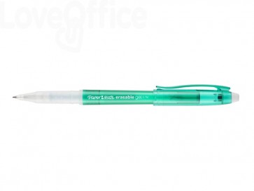 Penne gel cancellabili Paper Mate Erasable - M - 0,7 mm Verde (conf.12)
