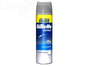 Schiuma da barba Gillette Series flacone 200+50 ml GI24