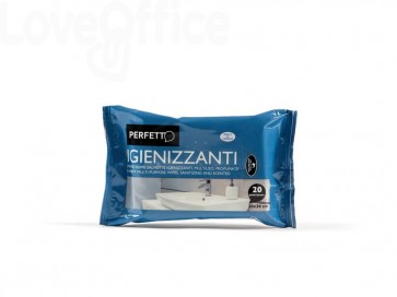 Salviette igienizzanti Perfetto Perfetto igienizzante Bianco - 0268 (conf.20 salviette)