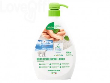 Detergente liquido mani, viso e vorpo SANITEC Green Power 1000 ml 4015