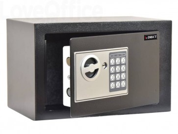 Cassaforte di sicurezza i.DEKT con chiusura elettronica + 2 chiavi d’emergenza Nero mm. 310x200x200