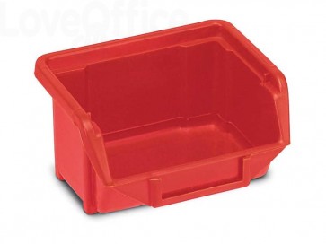 Sistema di contenitori sovrapponibili TERRY Eco Box 110 - un contenitore Rosso - Rosso 1000423 (conf.3)