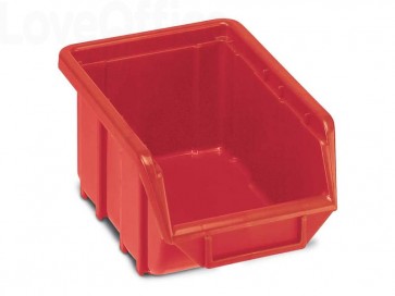 Sistema di contenitori sovrapponibili TERRY Eco Box 111 - un contenitore Rosso - 1000433