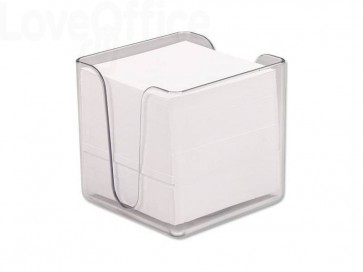 Porta cubo prendiappunti deflecto® con circa 750 foglietti 90x90 mm Trasparente CP053YTCRY