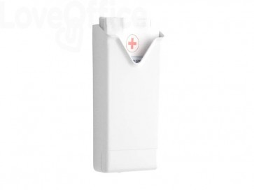 Distributore sacchetti in carta per igiene femminile QTS in ABS capacità 100 sacchetti Bianco - IN-4027/WS-S