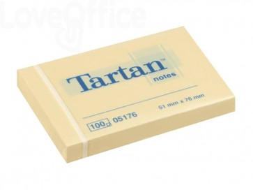 Foglietti riposizionabili Tartan™ 100 fogli 63 g/m² Giallo 51x76mm - 656 Yellow (conf.12 blocchetti)