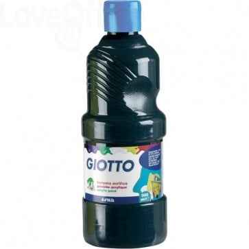 Tempera acrilica GIOTTO - Nero - 500 ml - 533724