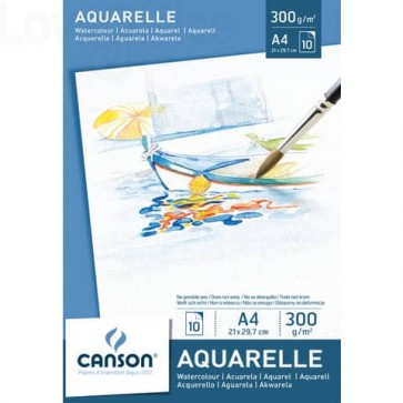 Blocco con carta Canson acquerello 300 g/m² A4 C200005789