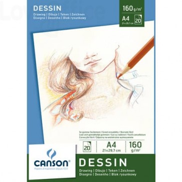 Blocco con carta Canson disegno 160 g/m² A4 C200005779